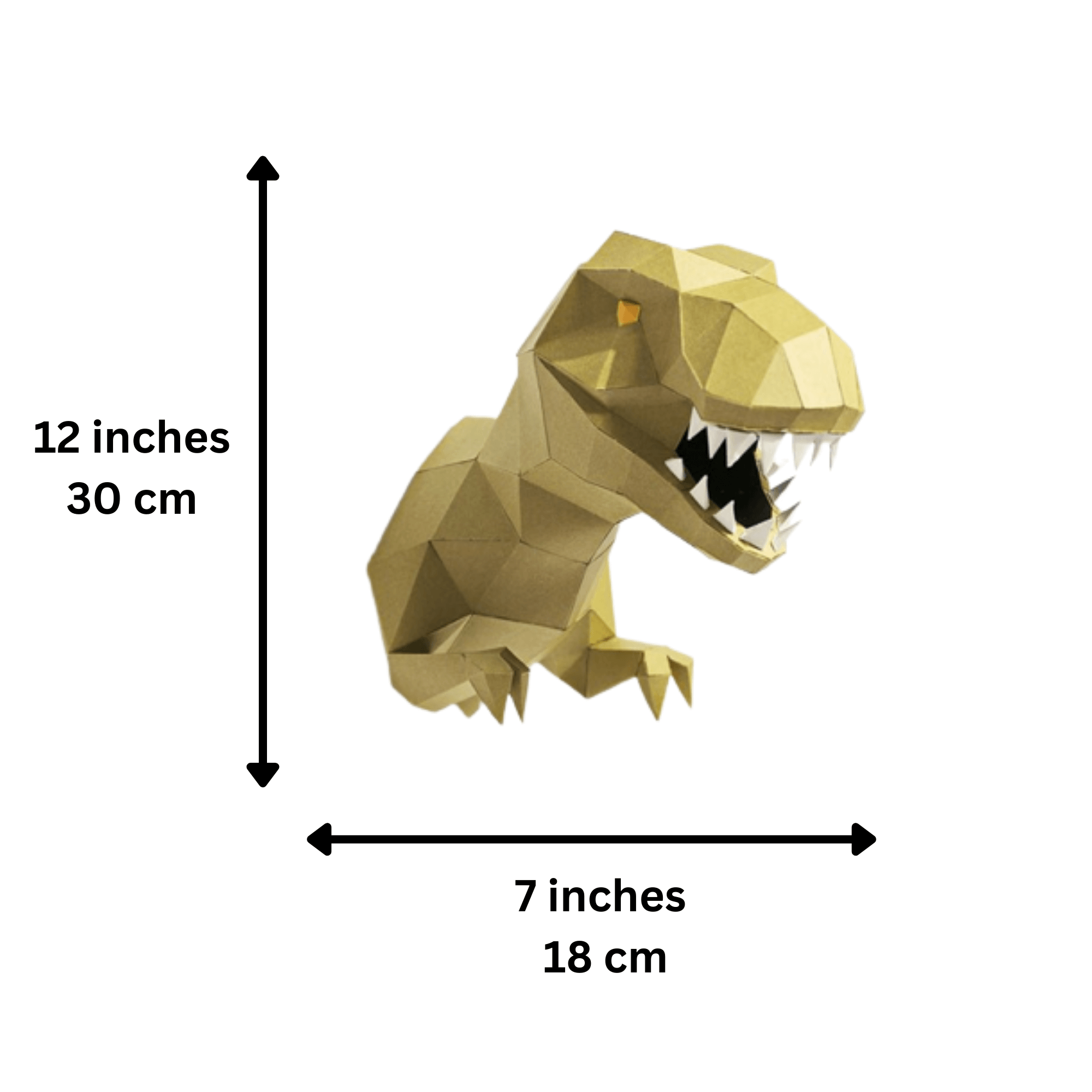 PAPERCRAFT WORLD - Wholesale DIY Craft Kit - T-Rex 3D PaperCraft Wall Art, PaperCraft Origami Model7