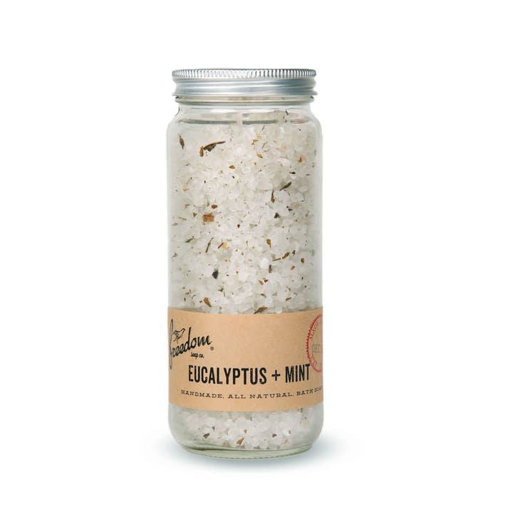 Eucalyptus + Mint Bath Soak for wholesale by Freedom Soap Company