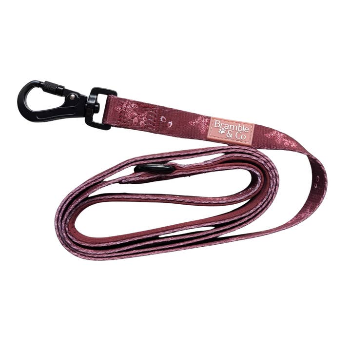Bramble & Co - Wholesale Pet Leash - Dog - Swivel Lead - Wild berry Woodland3