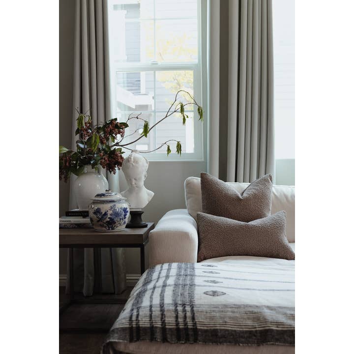 Twenty Third by Deanne - Wholesale Throw Pillow Cover - Boucle Pillow: Mud3