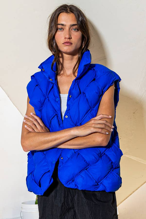 BUCKETLIST INC - Vente Veste sans manches – femme - Veste doudoune boutonnée IT204028