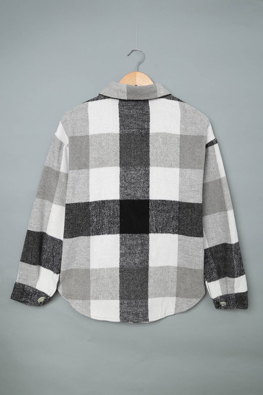 Lovesoft - Wholesale Shirt Jacket/Shacket - Women's - Casual Plaid Block Buttoned Long Sleeve Jacket With Pocket10