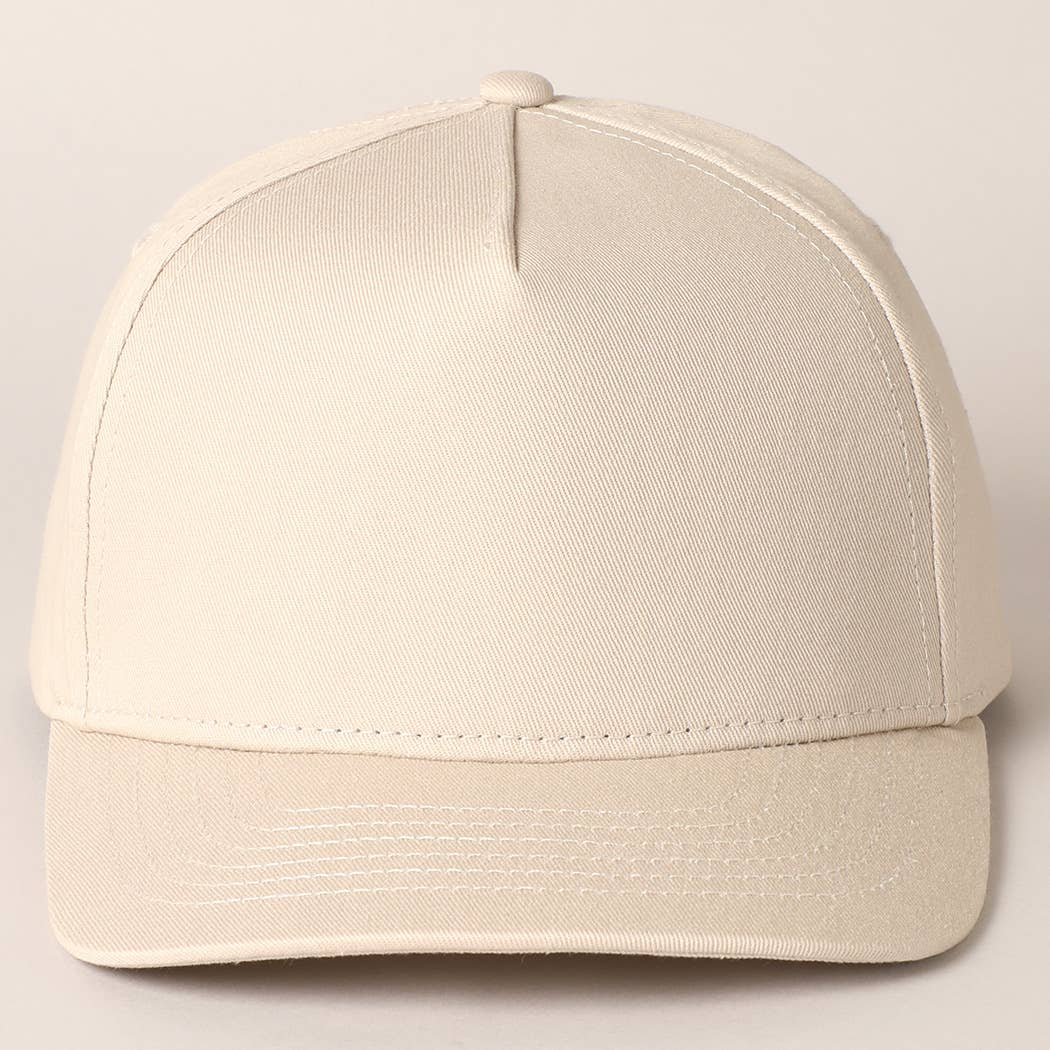 Fashion City - Wholesale Baseball Cap - Unisex - Solid Colored Cotton 5 Panel Baseball Cap29