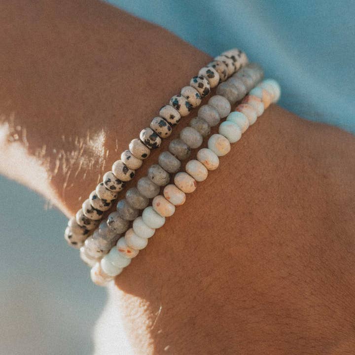 Alami Elasticated Gemstone Bracelet for wholesale by Pineapple Island