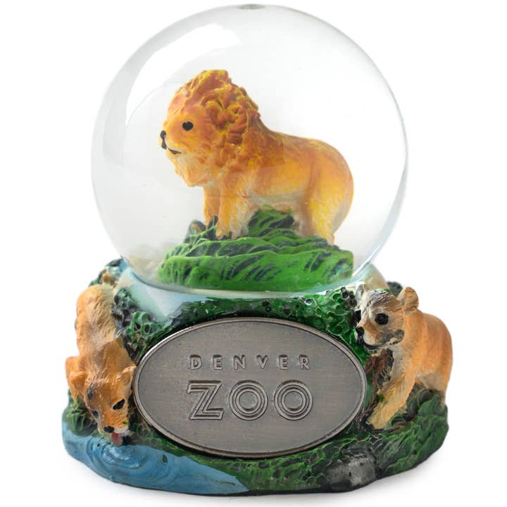 Lion 45mm Snow Globe {Customization Required} for wholesale by Animals Forever, Inc