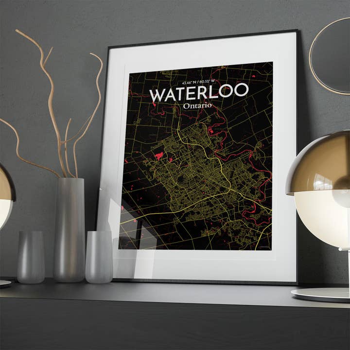 OurPoster.com - Wholesale Poster - Waterloo City Map Poster94