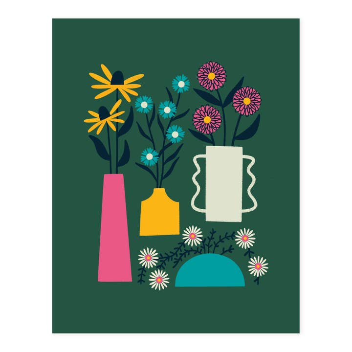 Hideaway House Studio - Wholesale Art Print - Vases Print1
