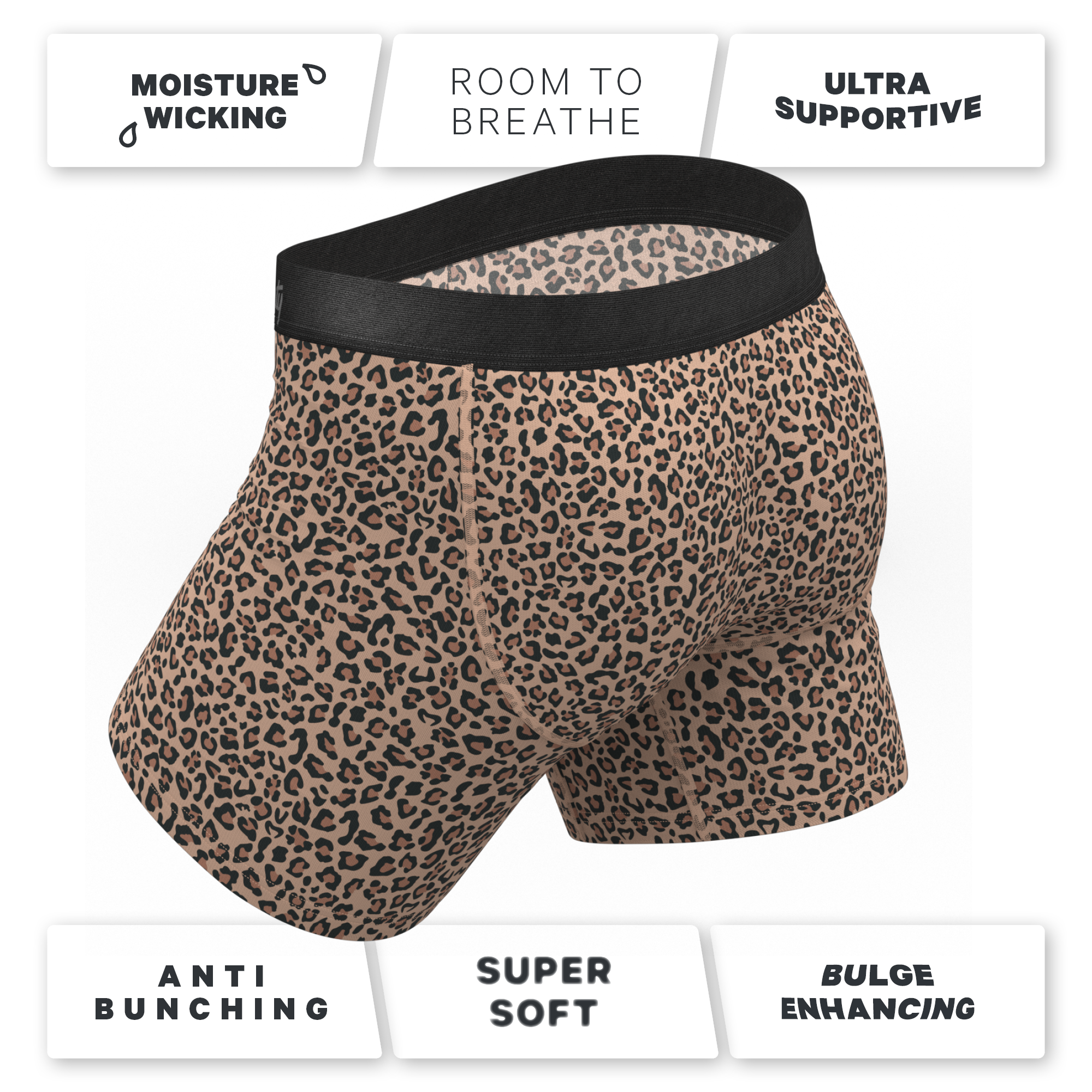 Shinesty, Inc - Vendita all'ingrosso Intimo - Uomo - The Wild Cat | Biancheria intima con stampa leopardata Ball Hammock®3