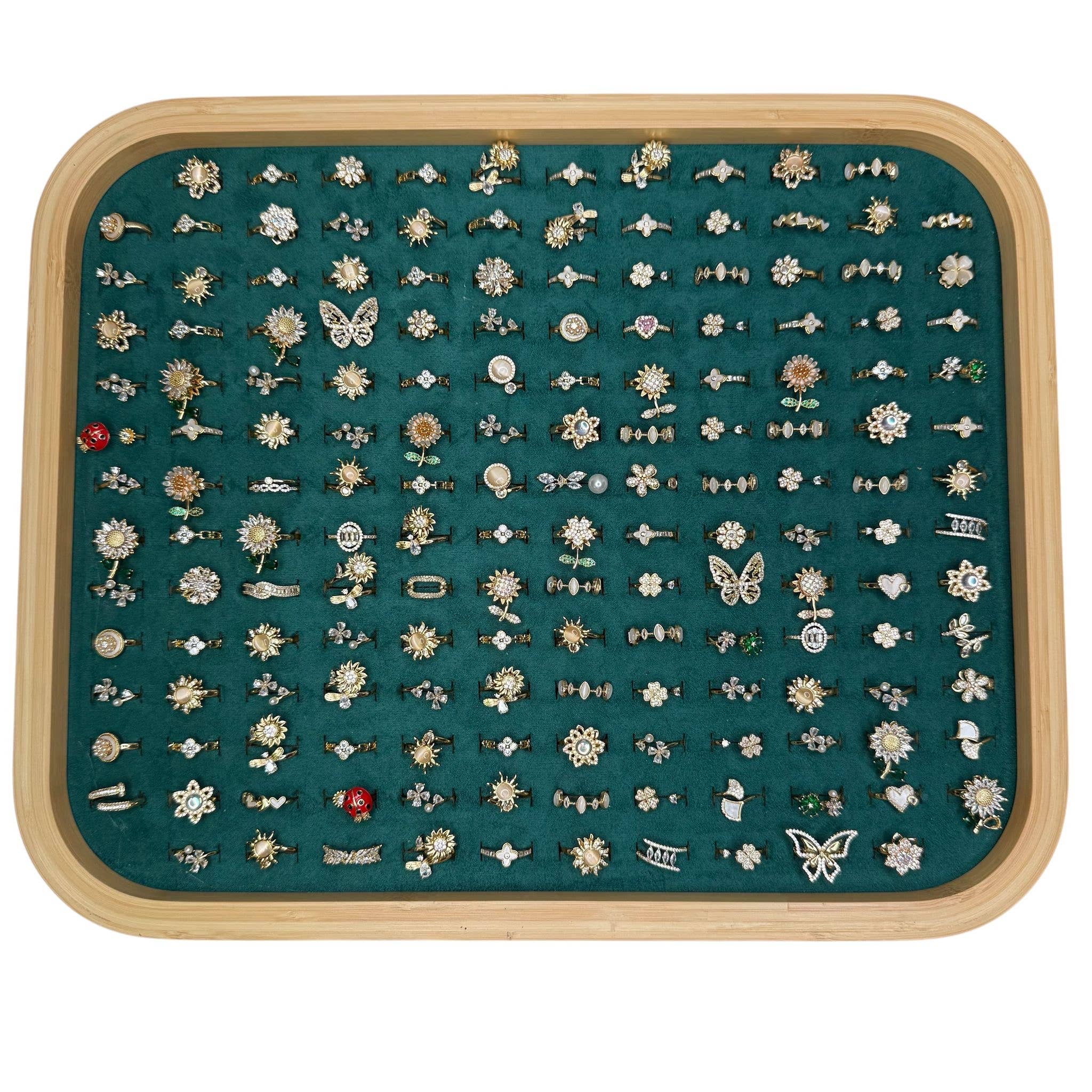 Loli - Vente Supports et présentoirs à bijoux - Ensemble de 164 pièces. Présentoirs de bagues réglables - 10 options de set2