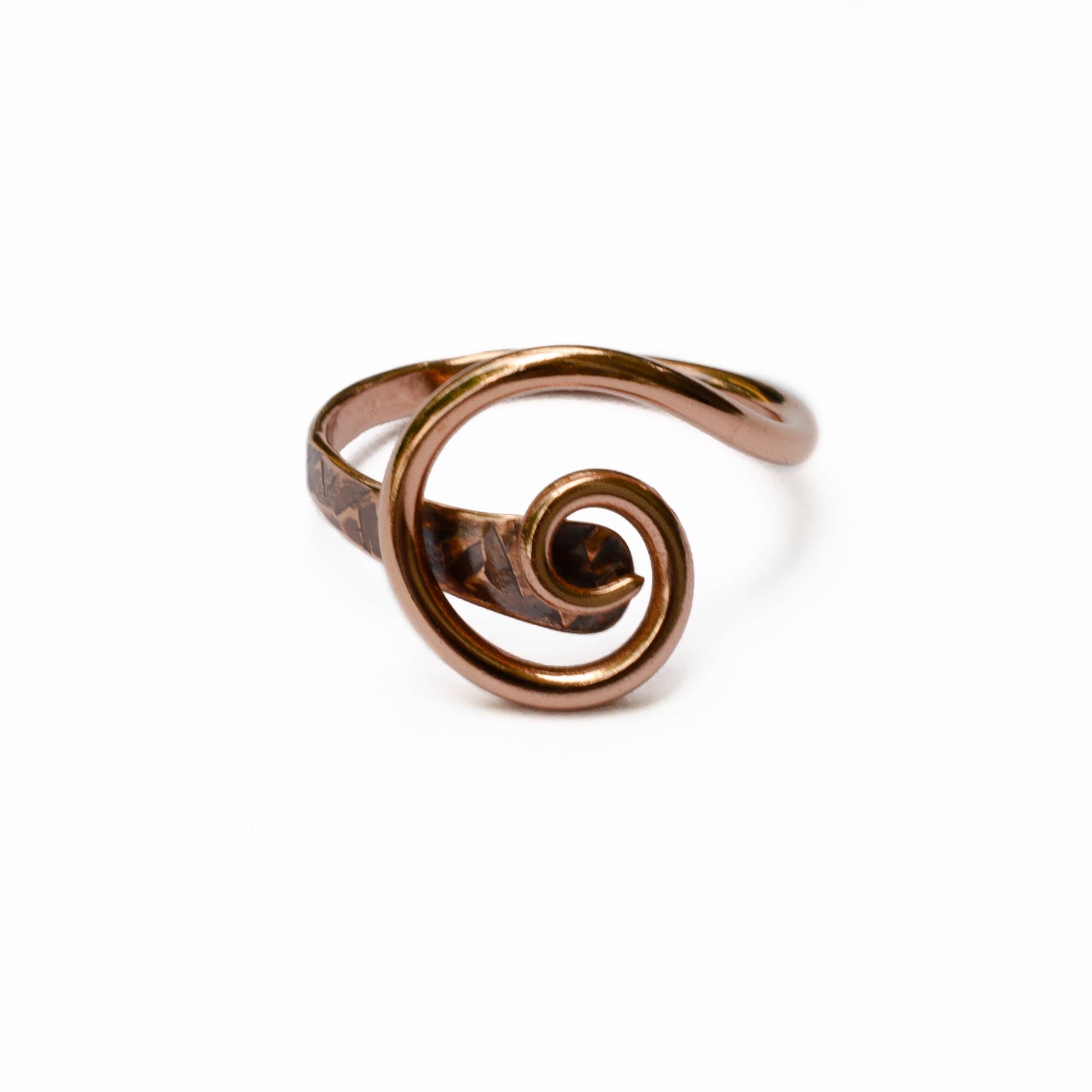 Sincerely Sarah – wholesale Cocktail/Statement Ring – Stora spiralformade handsmidda kopparringar0