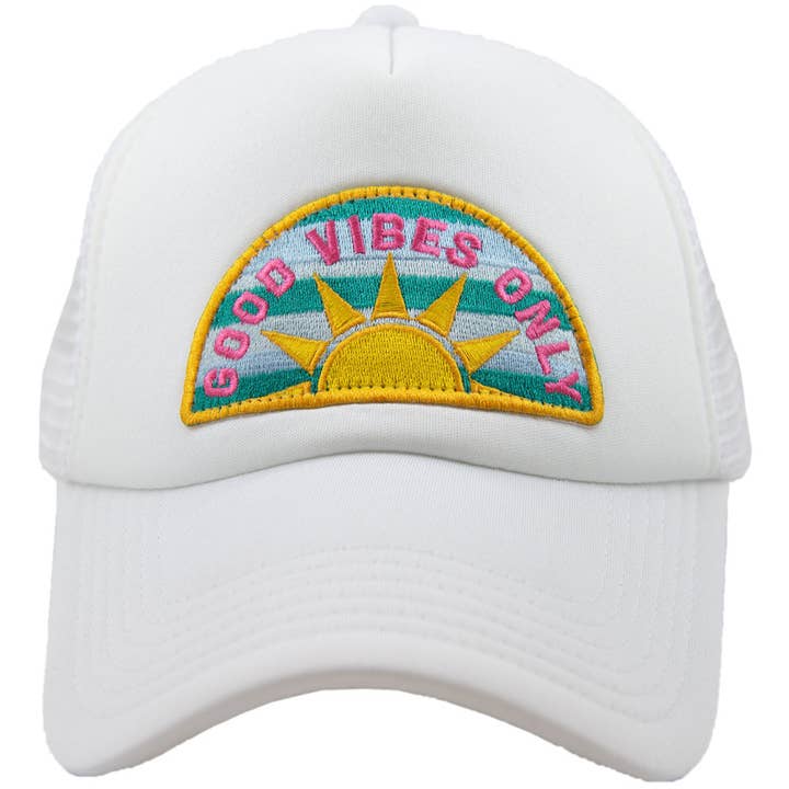 Katydid - Wholesale Trucker Hat - Women's - Good Vibes Only Patch Foam Trucker Hat