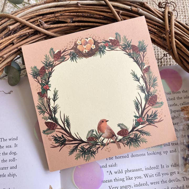 Bloc-notes Mini Robin Memopad - 50 feuilles détachables Bloc-notes pour la vente par Split Moon Studios