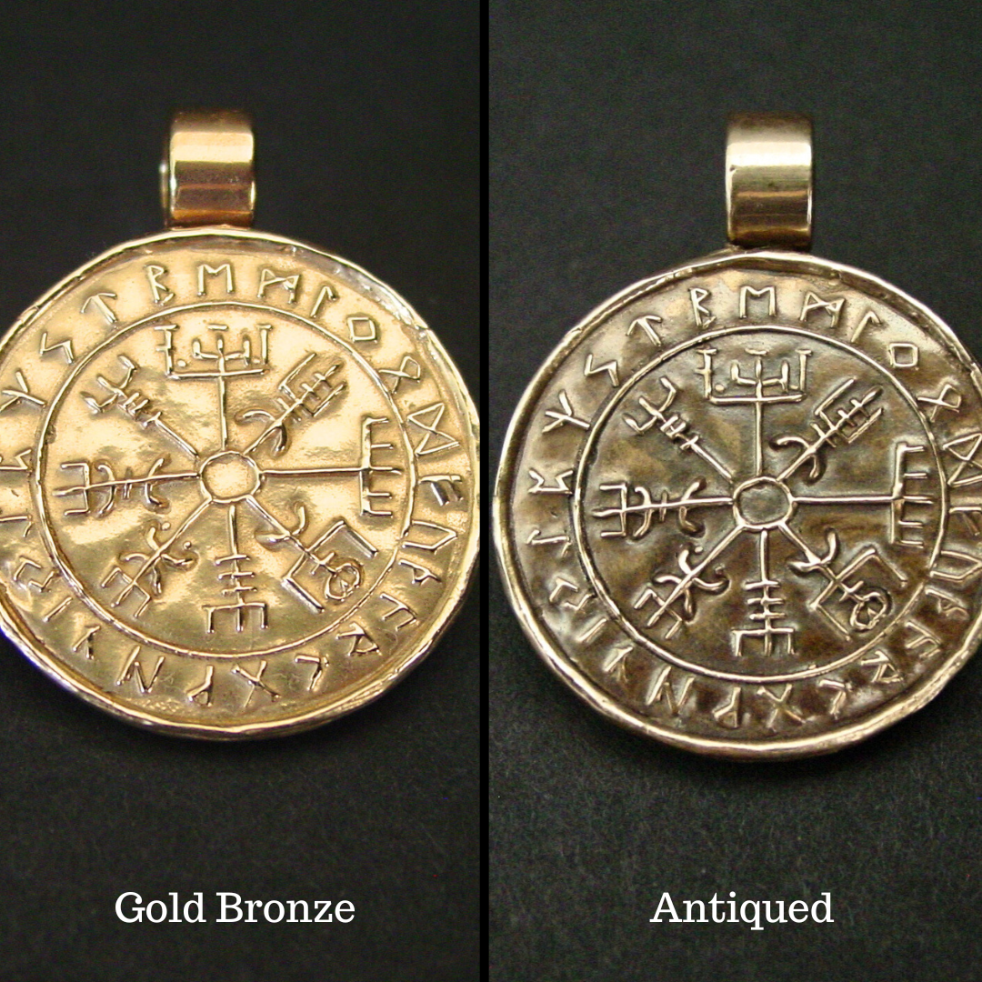 Vis a Vis Jewelry - Wholesale Individual Charm/Pendant - Vegvisir Pendant- Hand Carved Viking Compass Wayfinder2