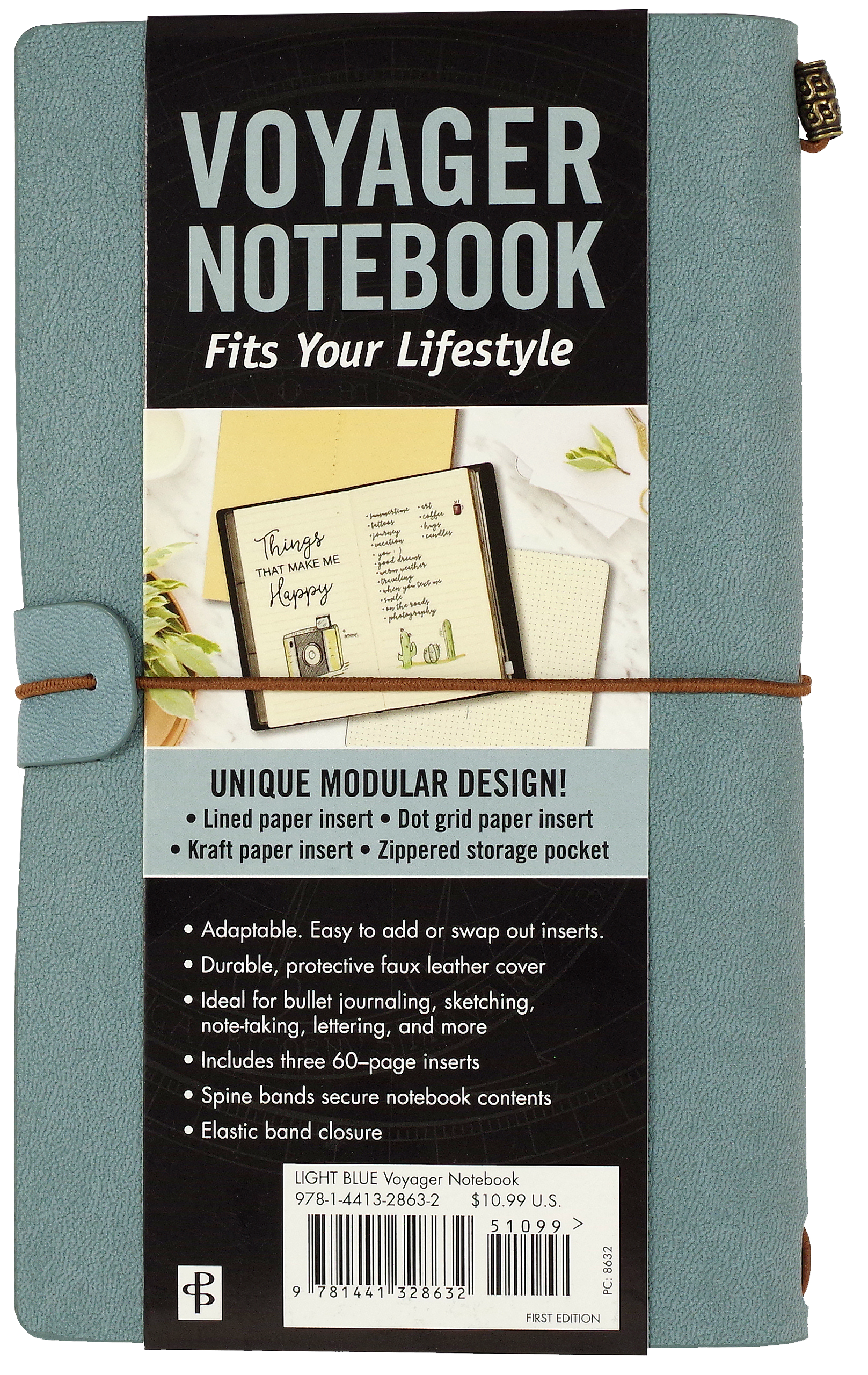 Peter Pauper Press - Wholesale Journal/Diary - Light Blue Voyager Notebook12