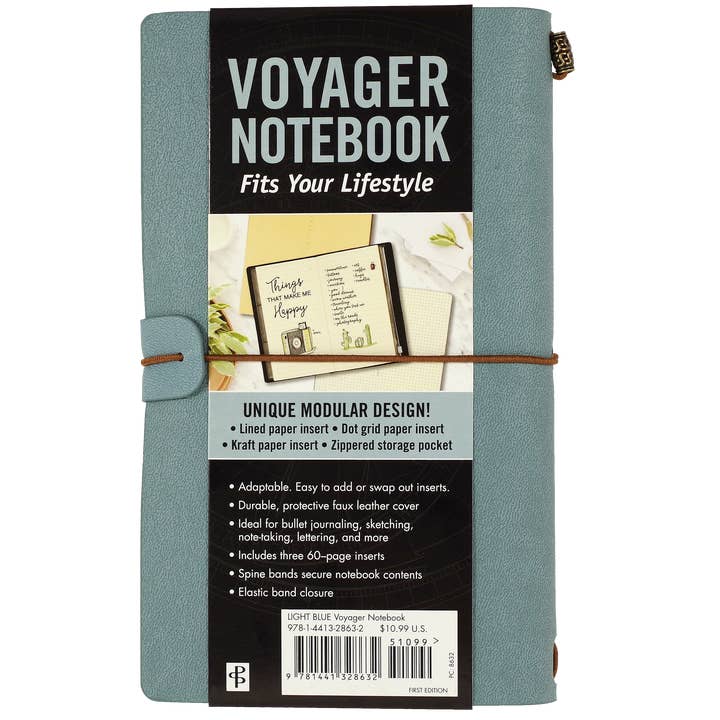 Peter Pauper Press - Wholesale Journal/Diary - Light Blue Voyager Notebook12