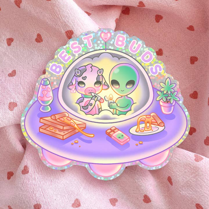 Best Buds Sticker for wholesale by Black Serotonin