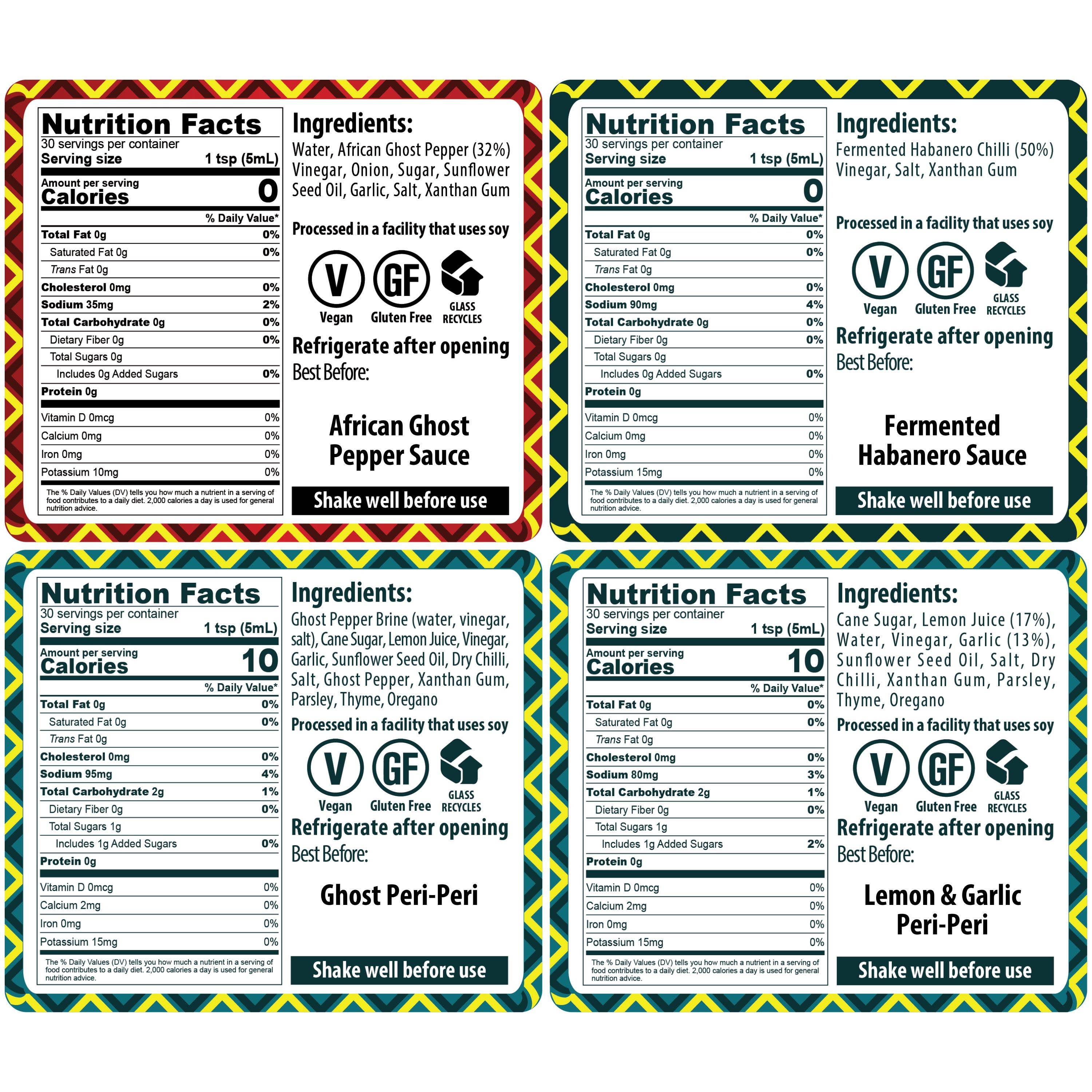 African Dream Foods - Wholesale Hot Sauce - Big Cats Variety Hot Sauce Gift Pack, 4PK | Made in Africa 6