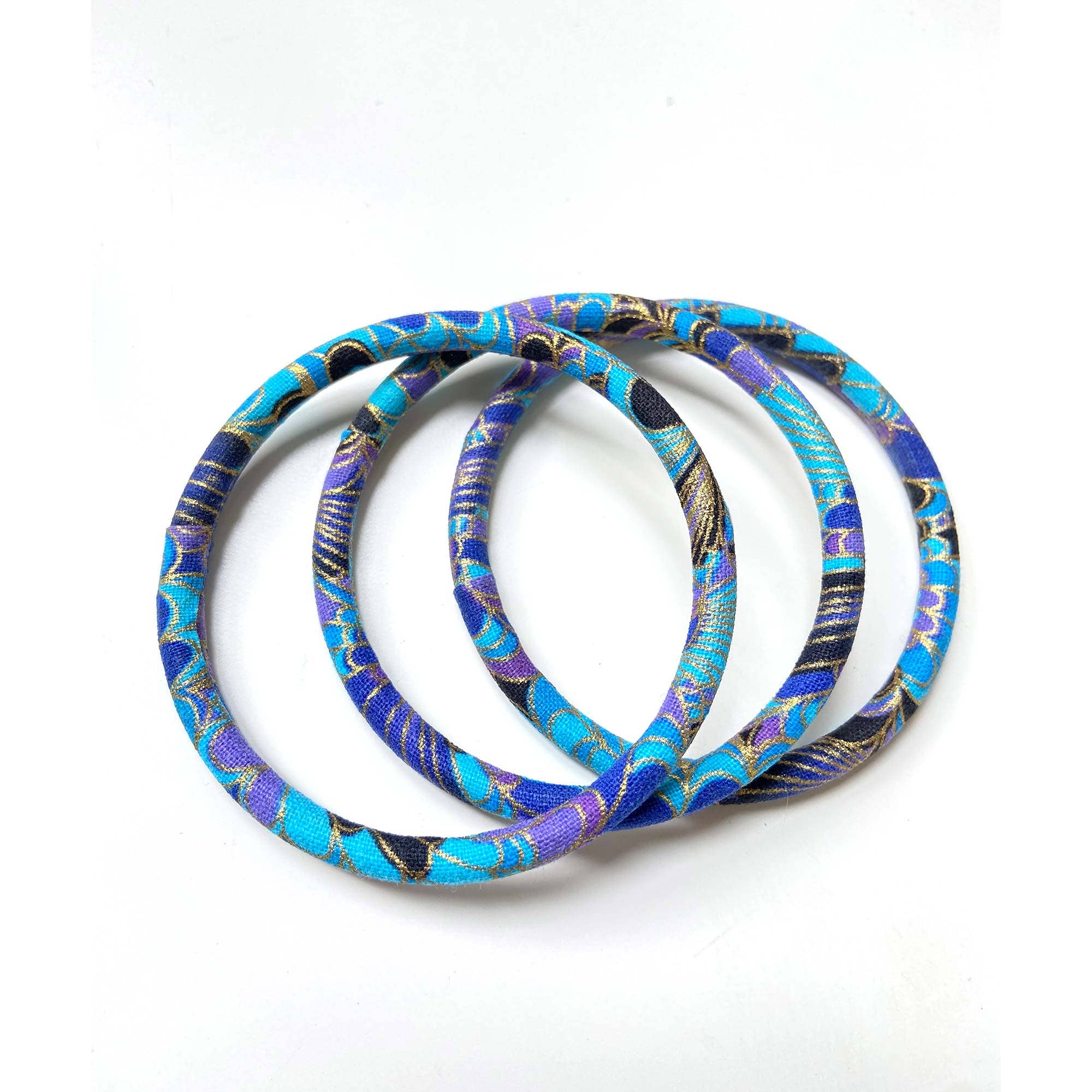 Melokane – wholesale Bangle bracelet – Blue gold butterfly Japanese bangle bracelet0