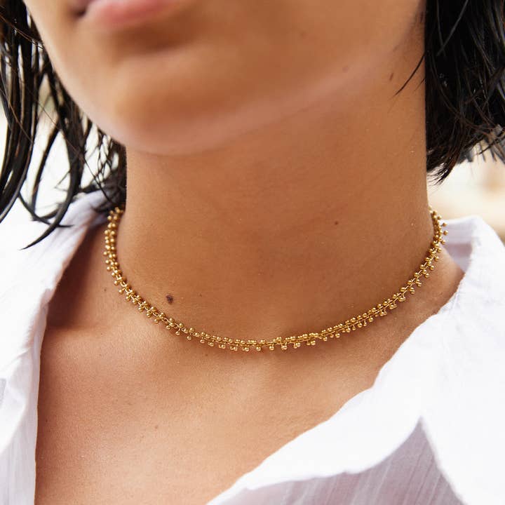 Agapée Jewelry - Wholesale Choker/Collar - Achille halsband choker | Sieraden goud cadeau waterdicht2