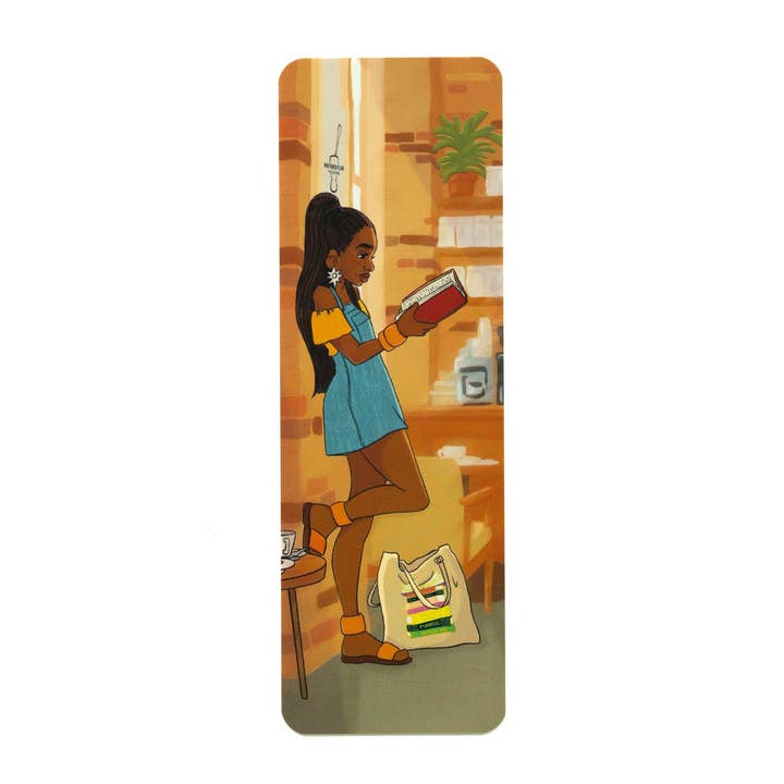 Bookmark - Black Girl Reading for wholesale by Pounded Yam Productions