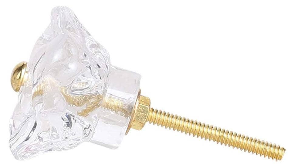 Perilla Home - Wholesale Knob/Pull - Set of Six Transparent Rose Glass  Knobs5