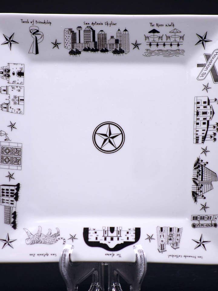 Große Quadratische Servierplatte San Antonio für den Großhandel von The Dish