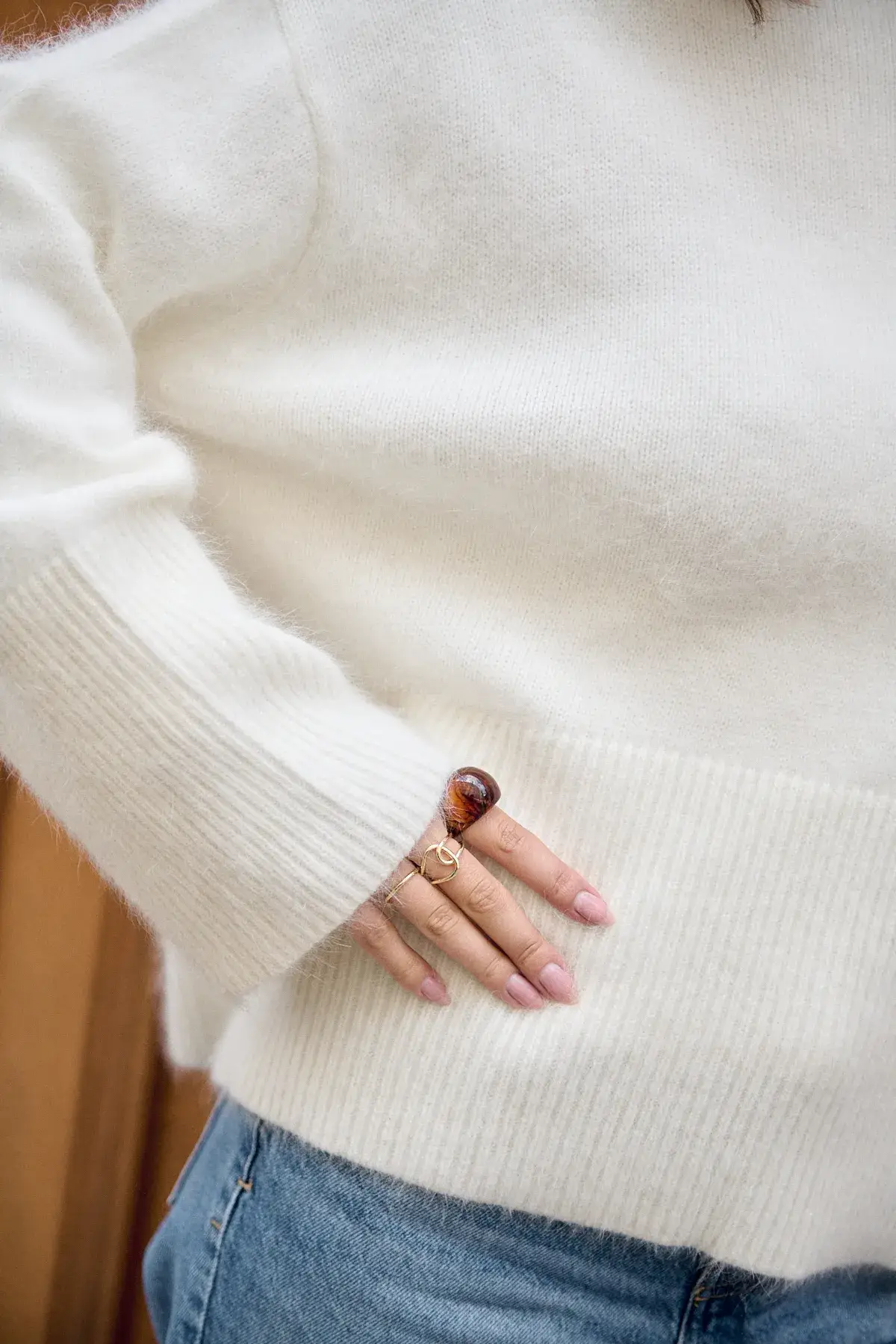 Nathael Paris – wholesale Pullovertröja - Dam – Angorapolo med hög krage3