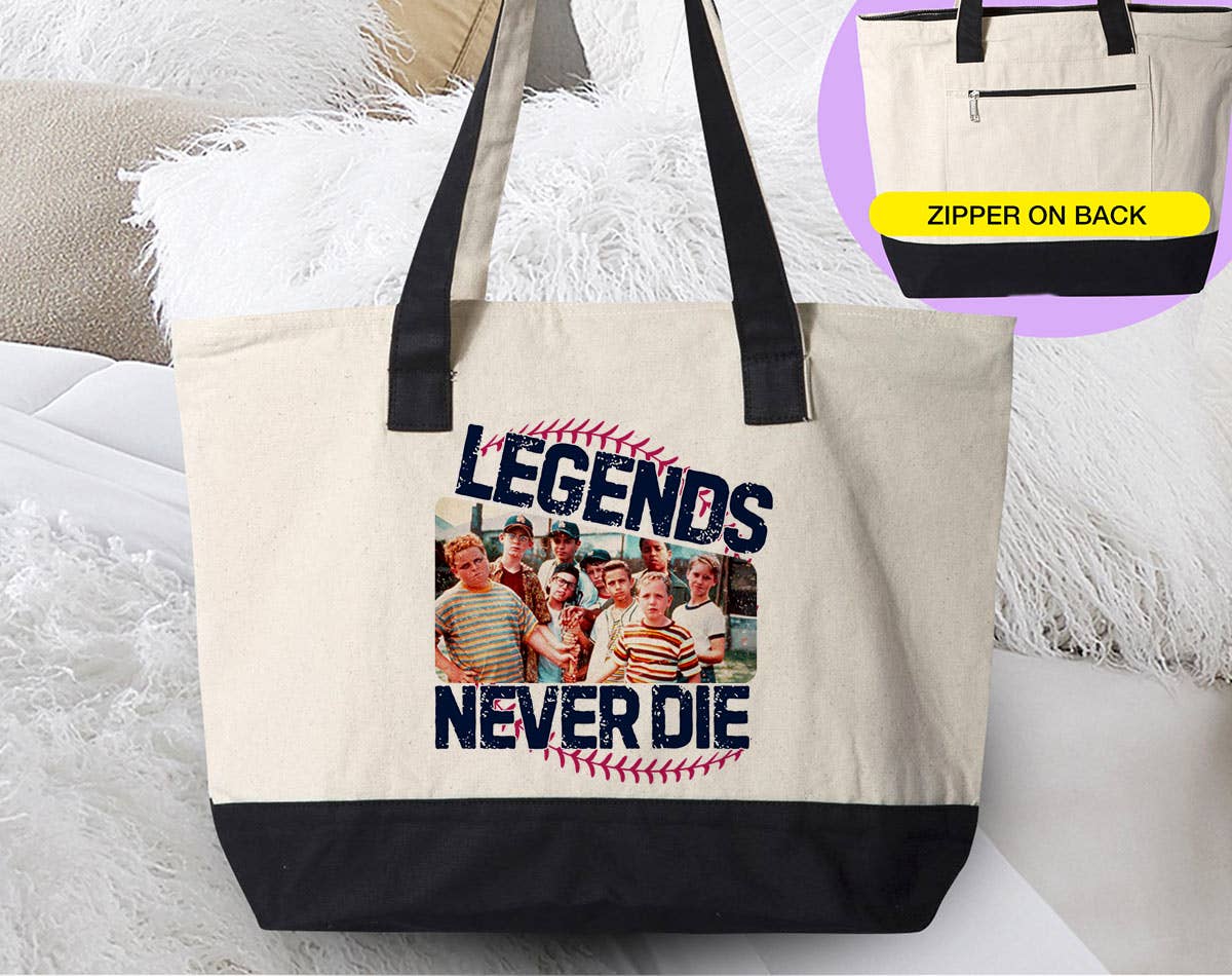 House Of Rodan - Vendita all'ingrosso Borsa tote - Donna - Legends Never Die Sandlot - Borsa da baseball in tela con cerniera0