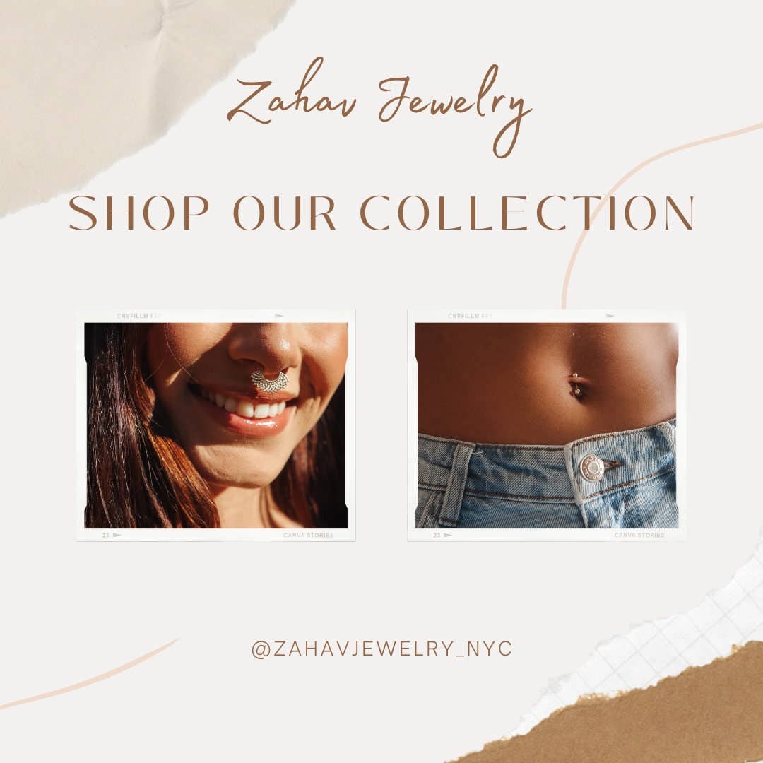 Zahav Jewelry - Wholesale Hoop Earrings - 10kt Solid Gold Pentagon CZ Minimalist Hoop Earrings8