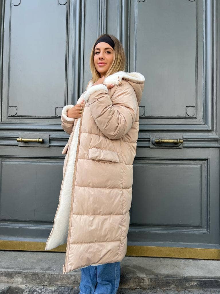 KZELL PARIS - Wholesale Puffer Jacket - Women's - REVERSIBLE LONG PUFFER JACKET13