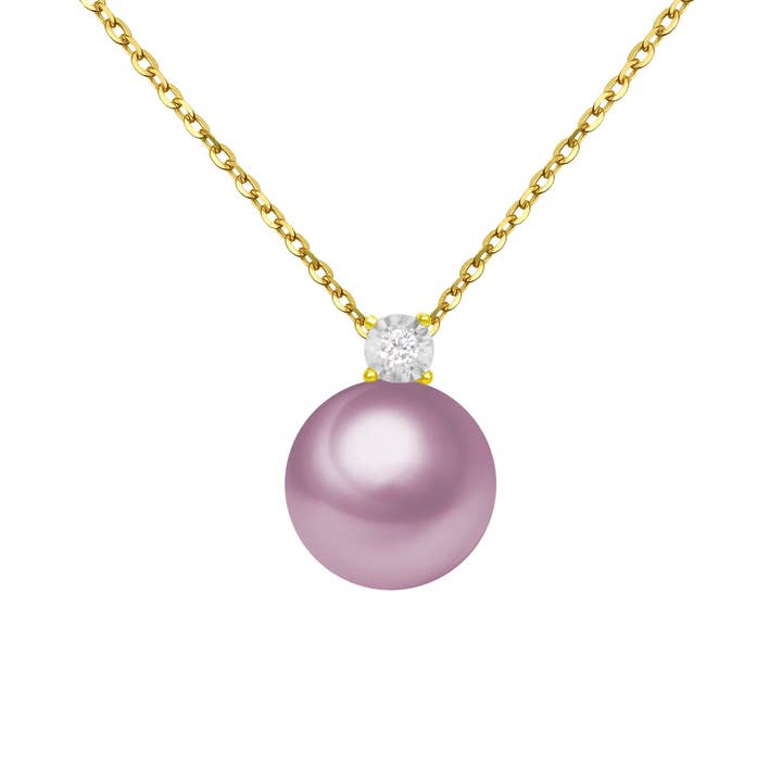 Timeless Pearl - Wholesale Pendant/Charm Necklace - G18k Oversized Pearl and Diamonds Pendant2