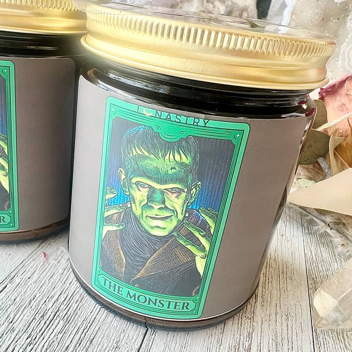 Lunastry - Wholesale Jar/Filled Candle - The Monster Frankenstein Candle