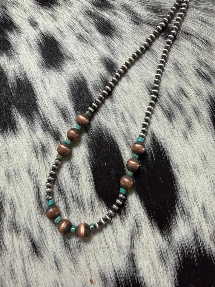 Sterling Pearls & Copper with Turquoise for wholesale by Z Bars Jewelry