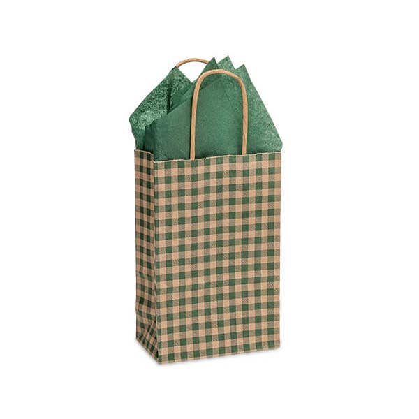 Nashville Wraps - Wholesale Gift Bag - Gingham Paper Gift Bags