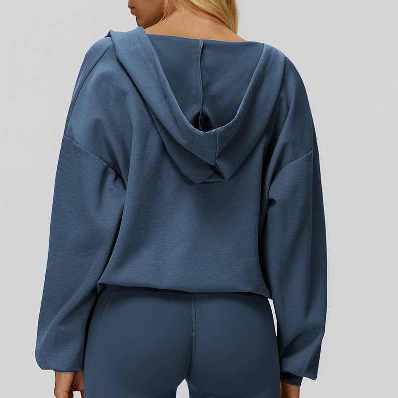 WONDERXFANS - Wholesale Athletic Jacket - Women's - V-neck hooded outdoor sports jacket4