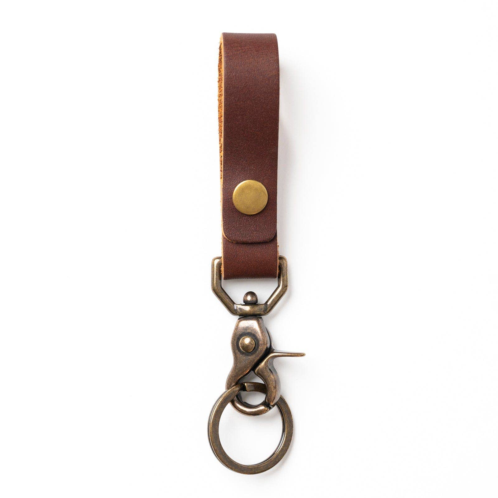 Popov Leather - Vente Porte-clés – unisexe - Porte-clés à boucle de ceinture en cuir - Heritage Brown0