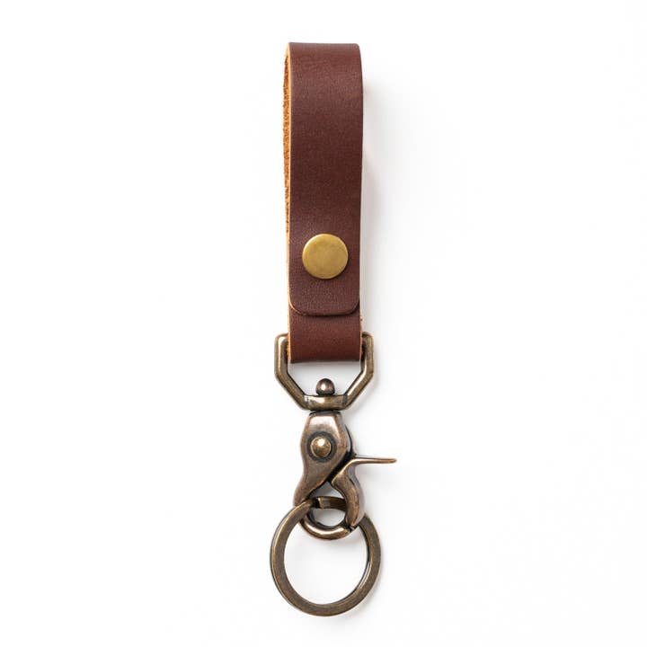 Popov Leather - Vente Porte-clés – unisexe - Porte-clés à boucle de ceinture en cuir - Heritage Brown