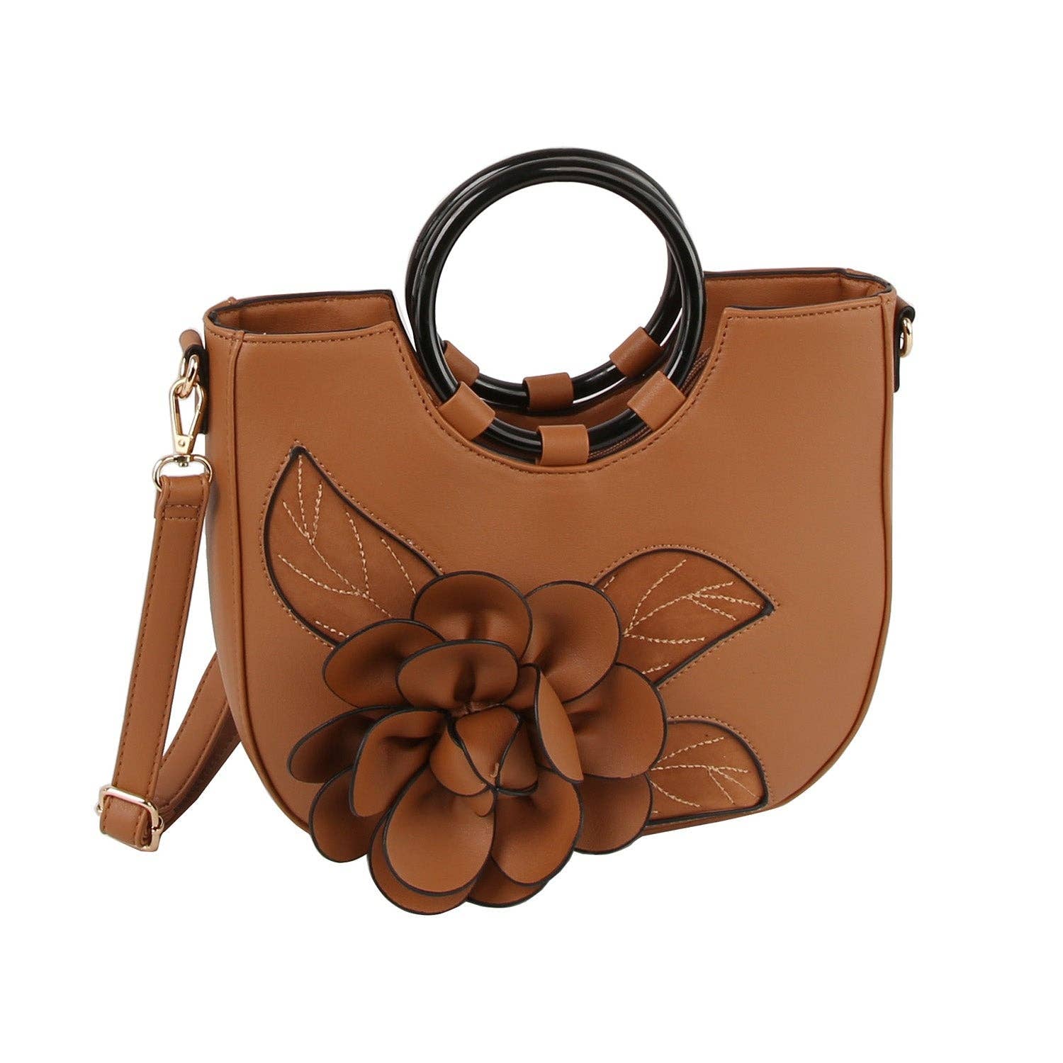 Handbag Factory Corp - Wholesale Top Handle Bag - Women's - Blossom Accent Handbag5