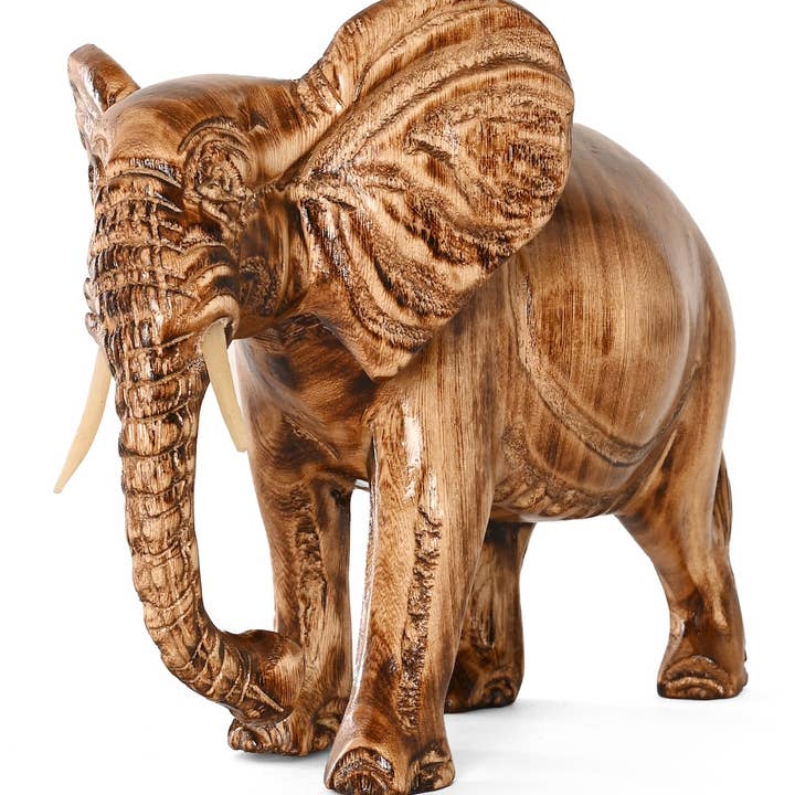 Swahili | AFRICAN MODERN - Wholesale Sculpture - Kenyan Jacaranda Wood Jumbo Elephant0