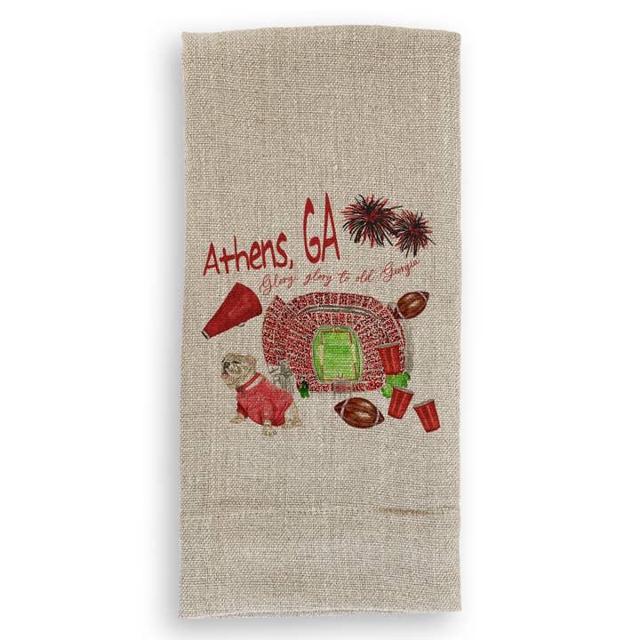 French Graffiti - Vente Torchons - Modèle de football géorgien1