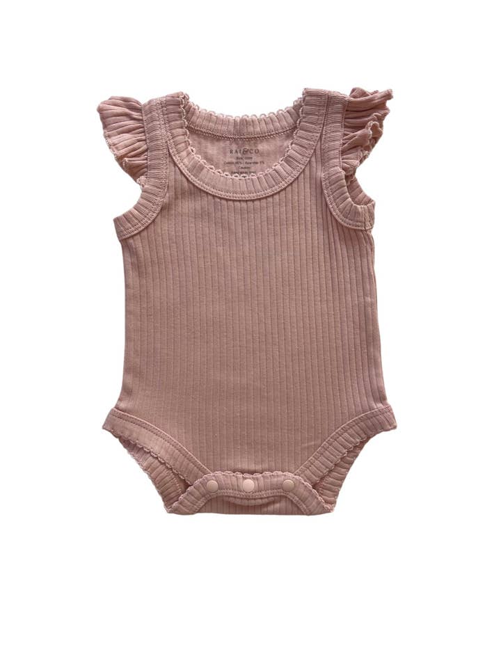 RAI & CO - Wholesale Bodysuit (non-footed) – Baby - Frill Basic Singlet Bodysuit