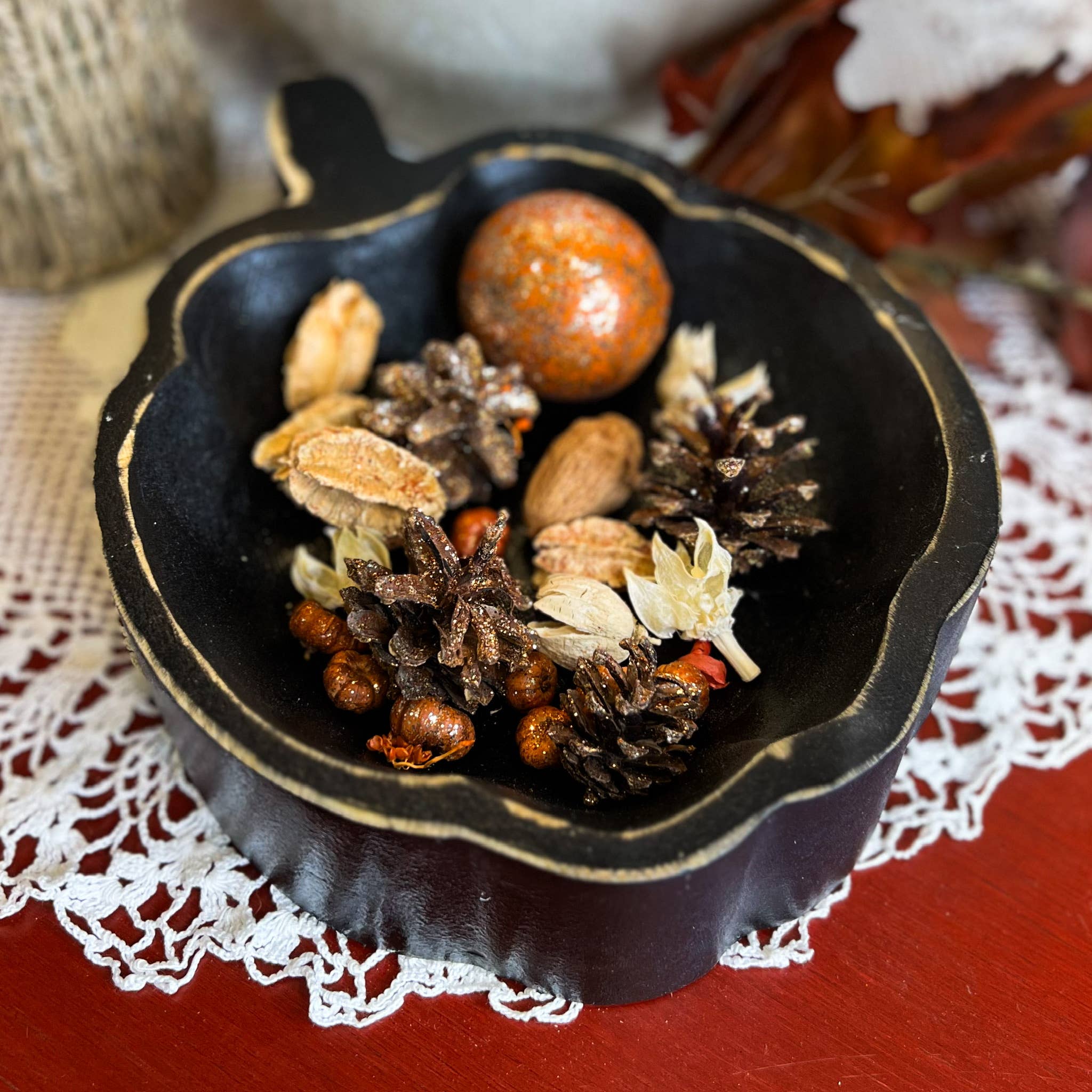 Wood Bowl Candle Supply - Wholesale Candle Holder - Pumpkin Farmhouse Safe Candle Ready Rustic Wood Dough Bowls13