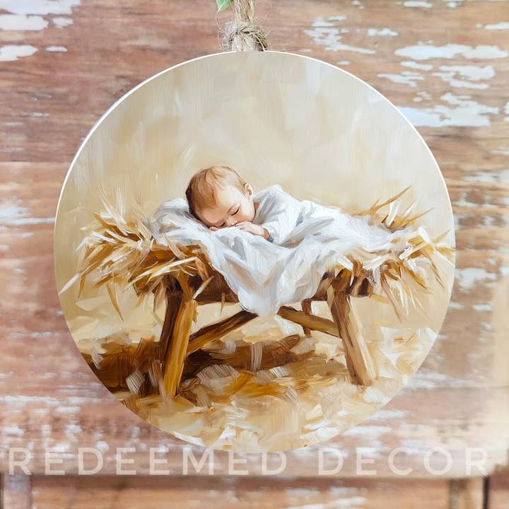 Redeemed Decor - Wholesale Ornament - Wood Ornament Manger0