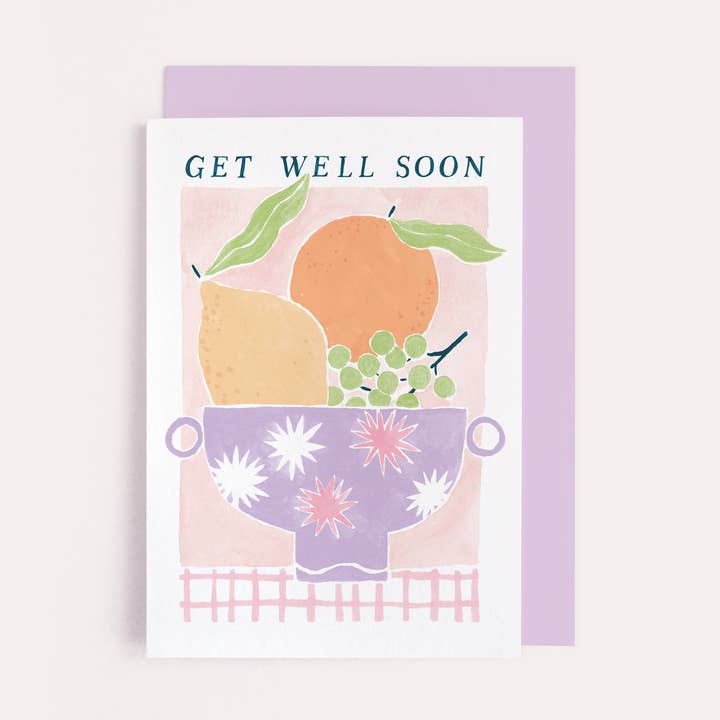 Fruit Get Well Soon Cards | Feel Better Soon Cards | Cards for wholesale by Sister Paper Co.