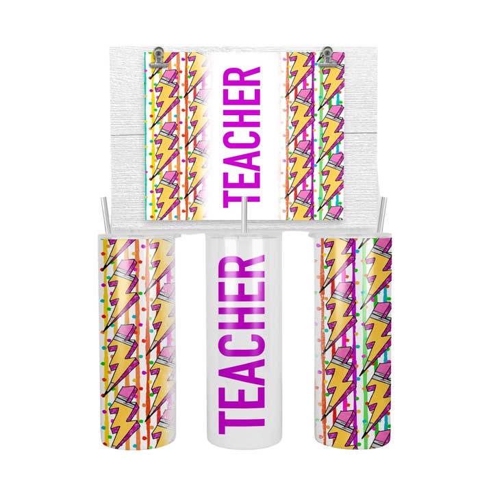 Éclaircisseur pour enseignants - Gobelet de 20 oz pour la vente par Farmtown Printing Company