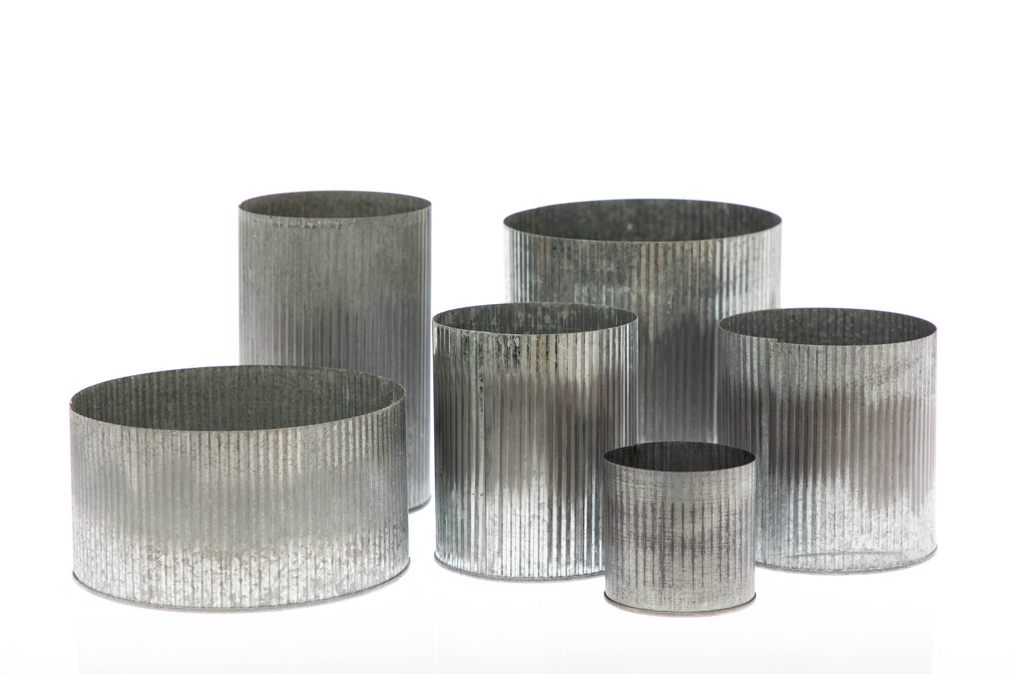 UNIMIX FLORAL – wholesale Vase – Tin Galvanized Pot Wedding, Event & Everyday 5"x5"9