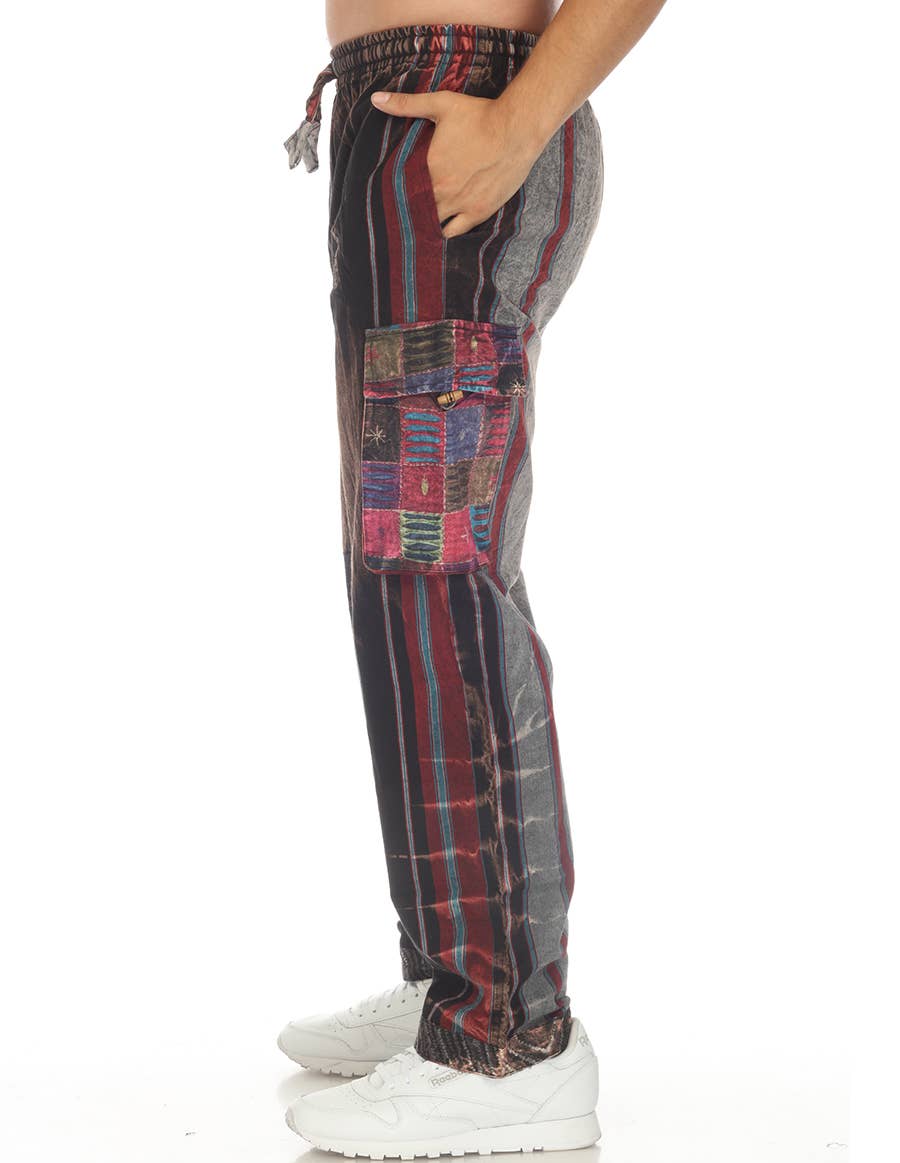 The Collection Royal / Royal Handicrafts - Vendita all'ingrosso Pantalone - Donna - Pantaloni Hippie Boho Hippie in cotone Stonewash12