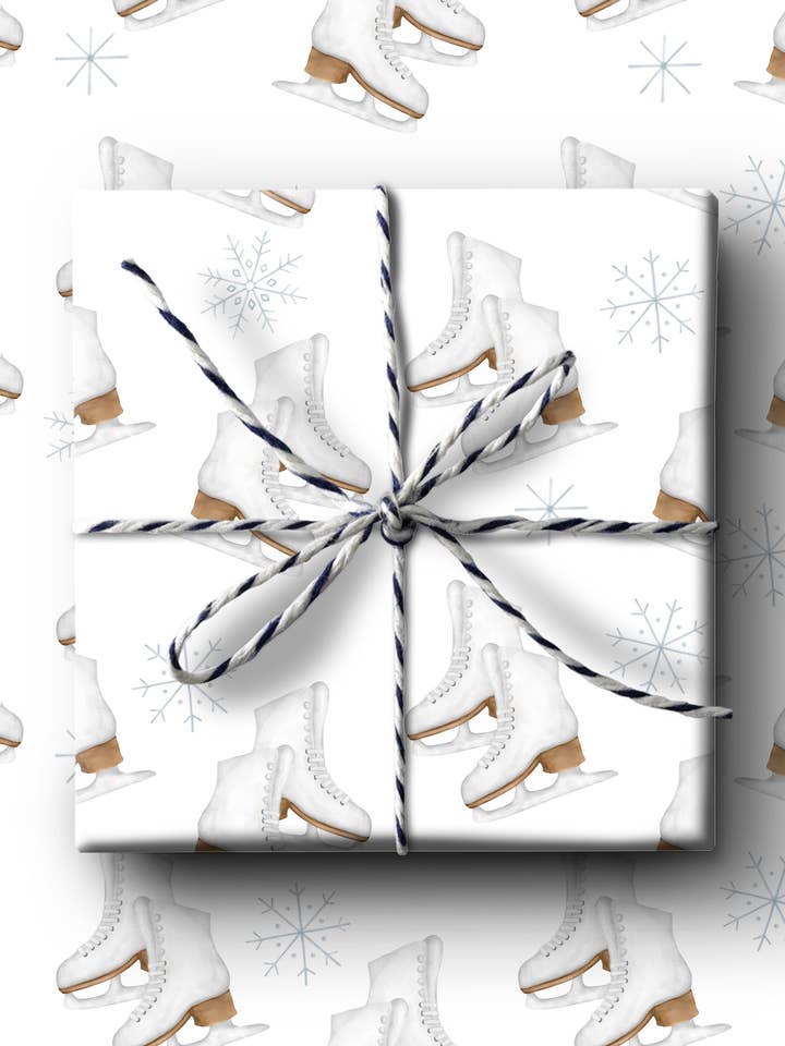 Ice Skates Wrapping Paper for wholesale by k.Patricia Designs