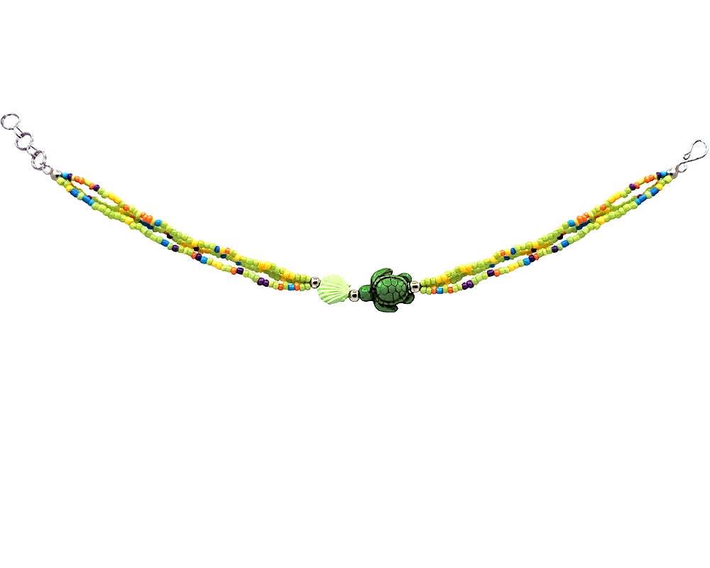 Pichincha - Wholesale Anklet - Sea Turtle Shell Beaded Multi Strand Anklet4