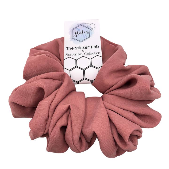 The Sticker Lab - Wholesale Scrunchie - Women’s - XXL Scrunchie Crepe Georgette Scrunchies Hair Tie Handmade